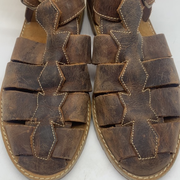 Riverstone Brown Leather Fishing Sandals Size 9.5. MCS3030B - Picture 3 of 8